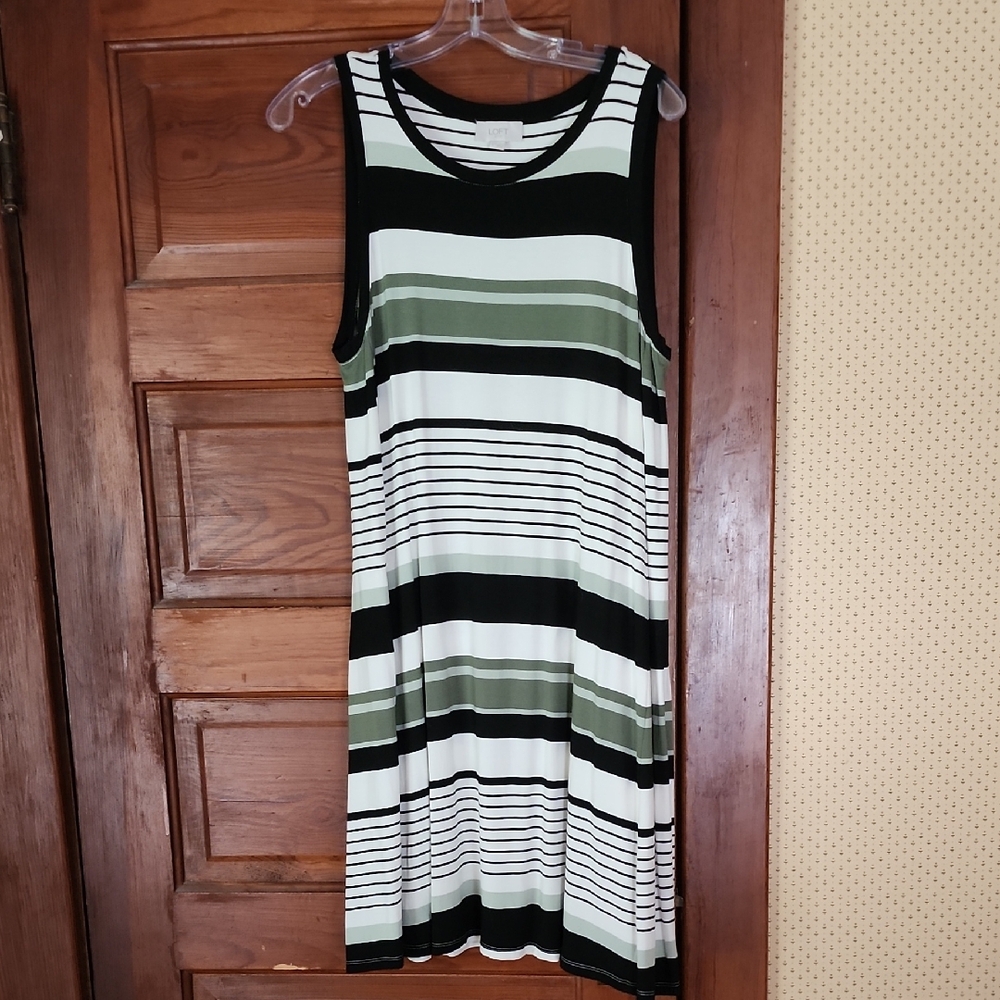Ann Taylor Loft Sleevess Knit Tank Dress Size L